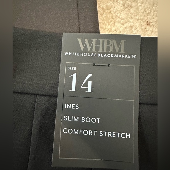 WHBM Black bootcut Ines Slacks - Picture 5 of 8